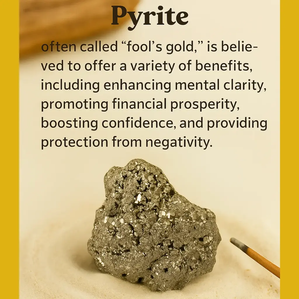 DECOFLY Raw Pyrite Stone