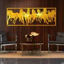 DECOFLY Seven Horse Metal Wall Art (24 Inches)