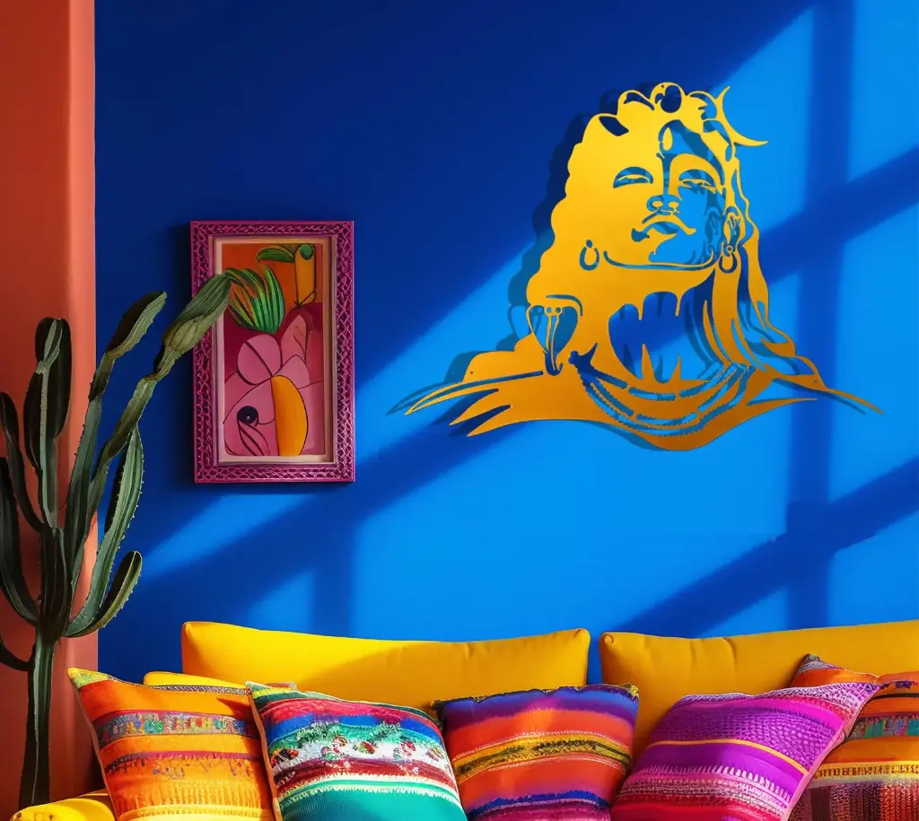 DECOFLY Adiyogi Metal Wall Art (24 inches)