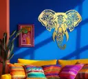 DECOFLY Elephant Metal Wall Art (24 Inches)