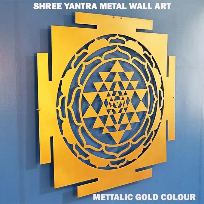 DECOFLY Shree Astha Yantra Metal Wall Art (24 inches)