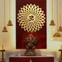 DECOFLY OM Metal Wall Art (24 inches)