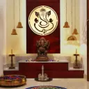 DECOFLY Ganesha Metal Wall Art (24 nches) 